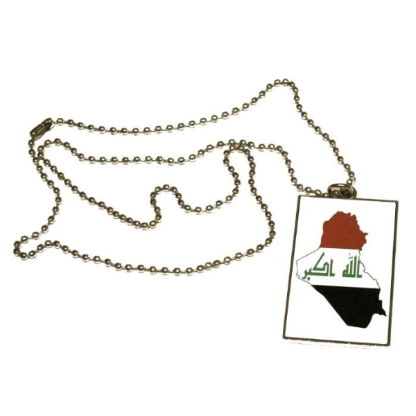 Irak kart flagg halskjede