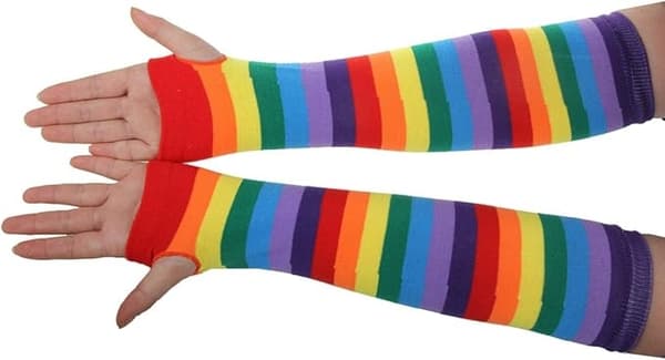 Stripete håndvarmere Rainbow Red