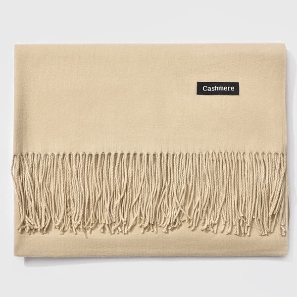 Viskoosi beige huivi Khaki Beige