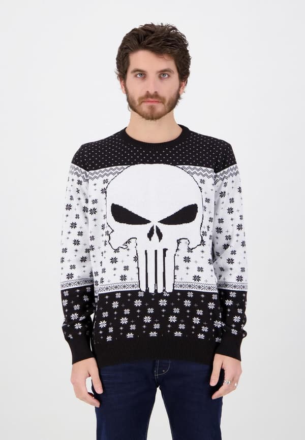 Marvel - Punisher julegenser Black M