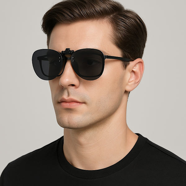 Clip-on aurinkolasit Black