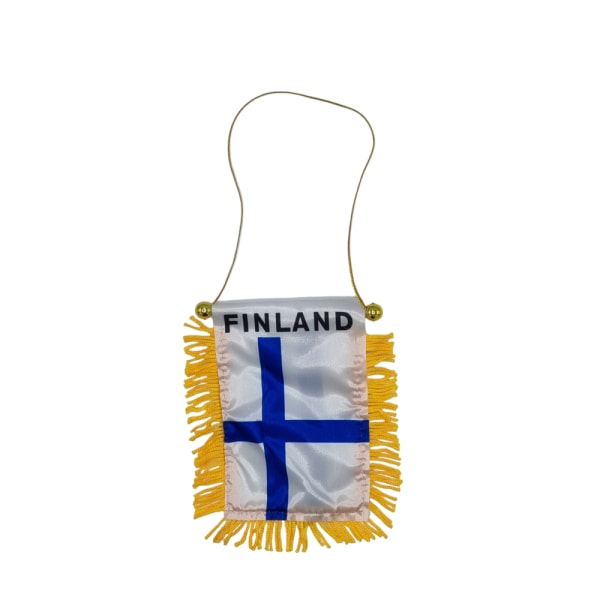 Finland hengende flagg bil bakspeil med sugekopp Finland