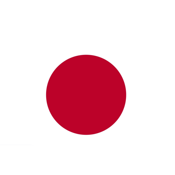 Japansk flagg Japan