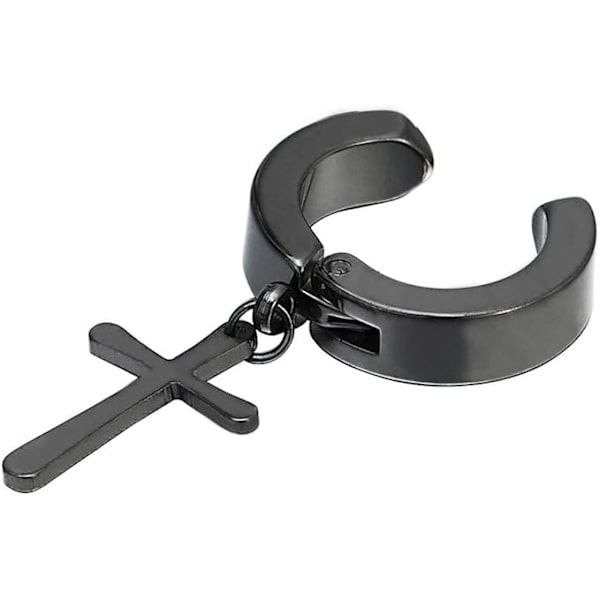 Clip on øredobber svart CROSS Black