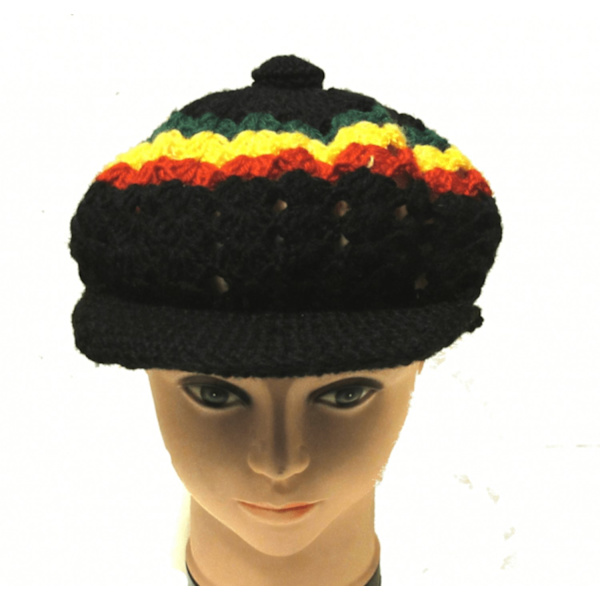 Dreadlock hat med skærm