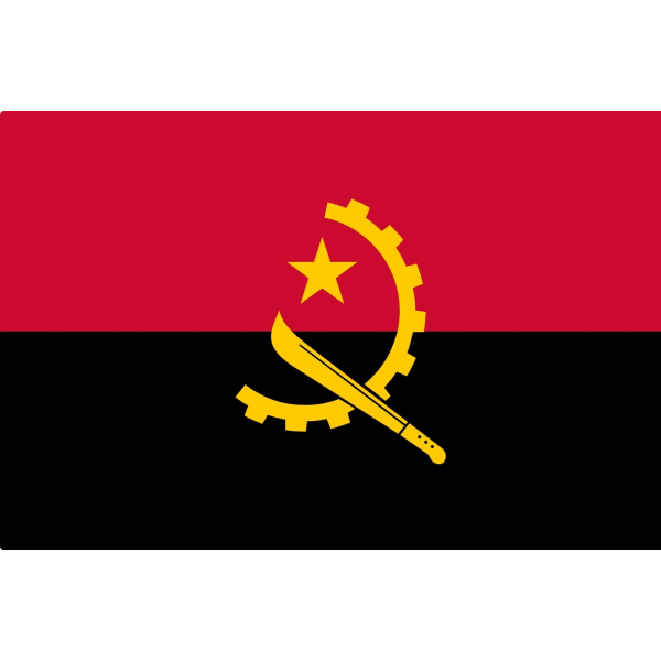 Angola flagg Angola