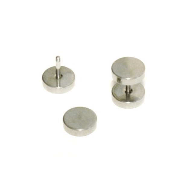 Fake Plugg  silver - 8 mm Silver