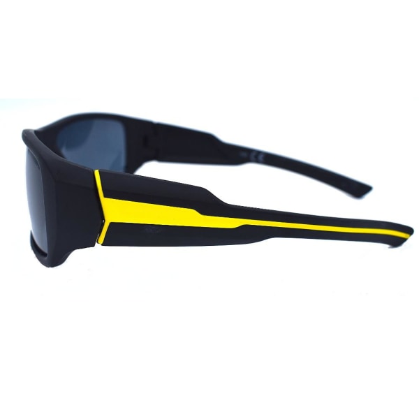 Flade sport solglasögon - Svart/gul Gul