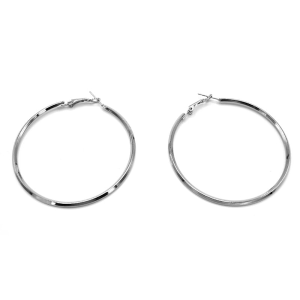 Sølvfarvede ringøreringe Silver