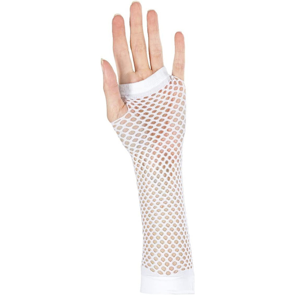 Netthansker - Lange hvite White