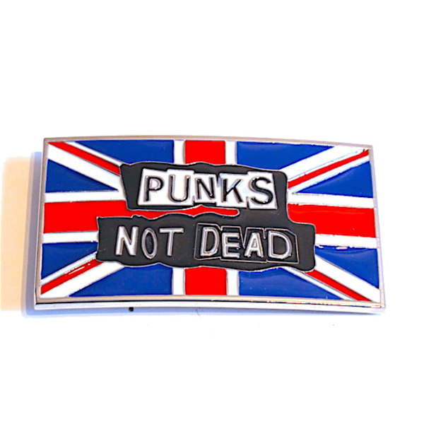 Bæltespænde - Punks not dead Silver