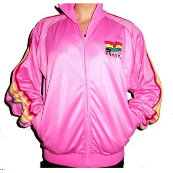 Rasta pusero vetoketju - vaaleanpunainen ja vaaleanpunainen Pink S