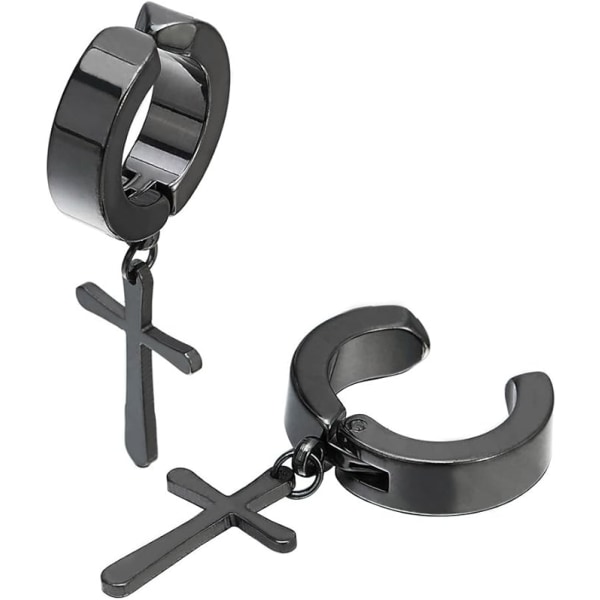 Clip on øredobber svart CROSS Black