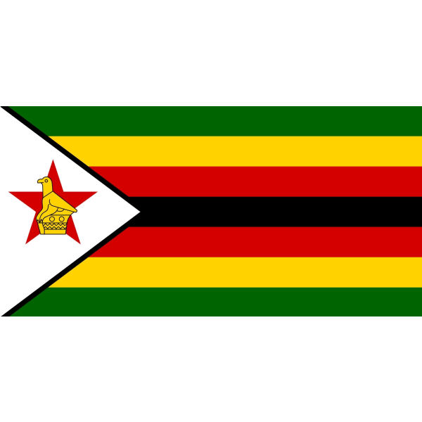 Zimbabwe flagg Zimbabwe 