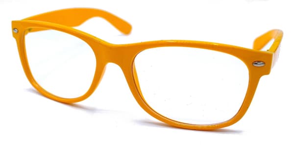 Gule klare briller Yellow