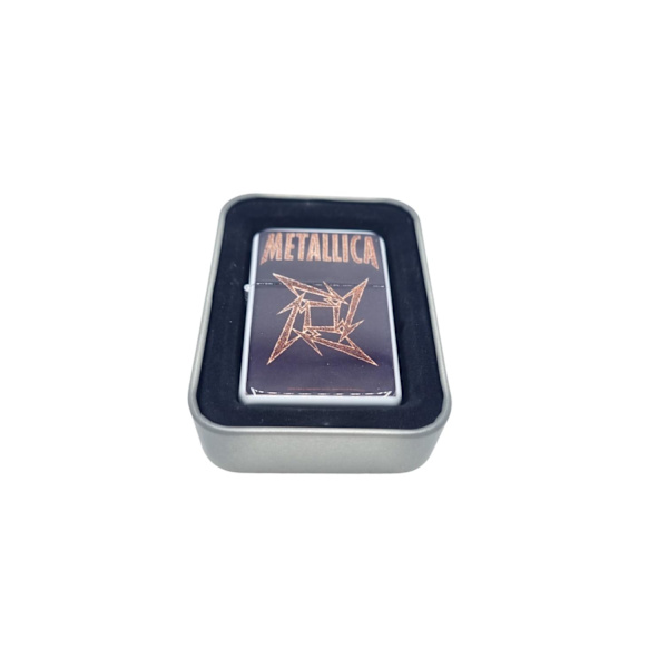 Metallica-Benzin Lighter Silver