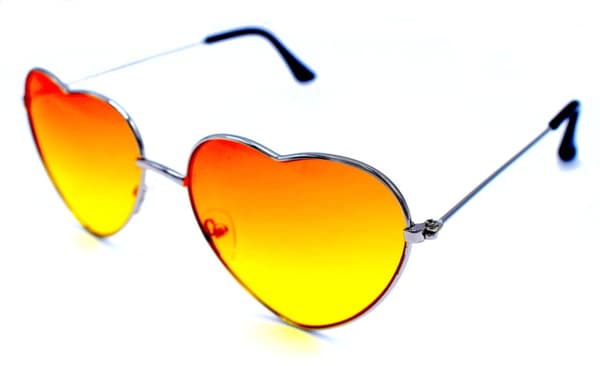 Hjertesolbriller oransje/gul Yellow