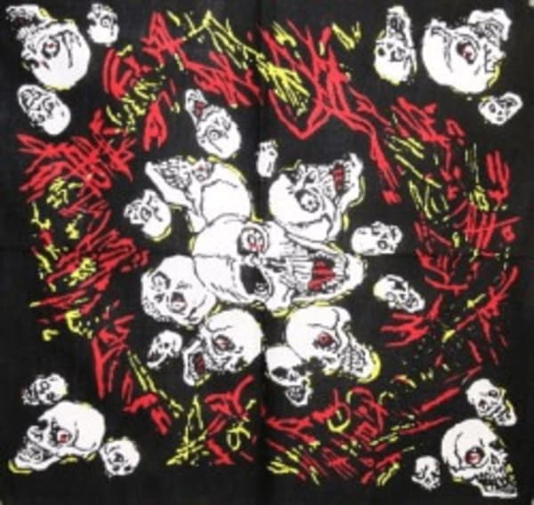 Bandana - Dödskallar Svart