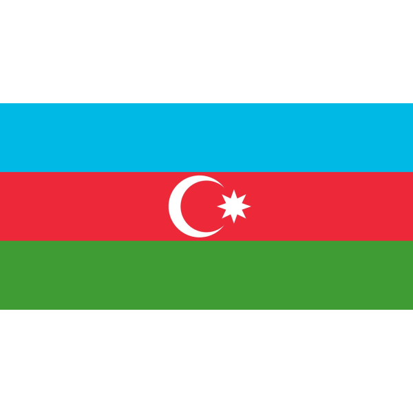 Azerbajdzjan flagga