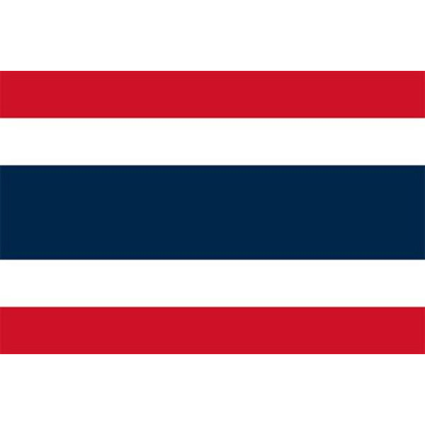 Thailands flagg White