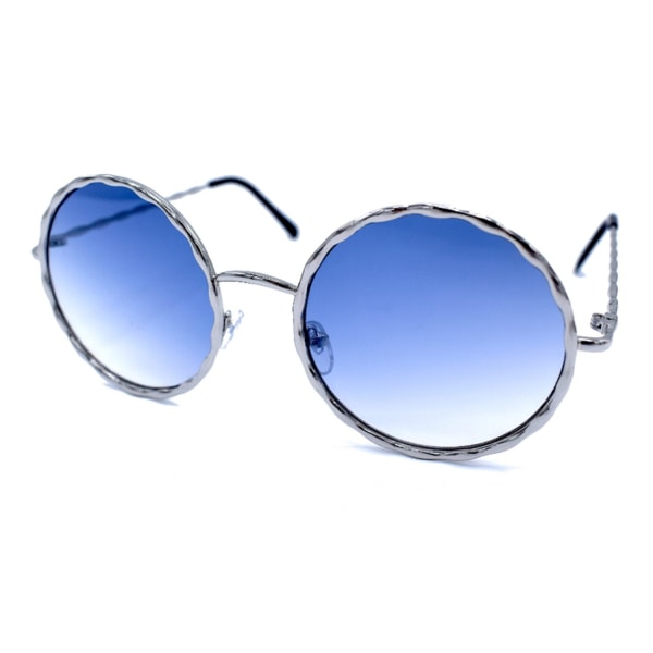 Bølgete runde solbriller blå Blue e891 | Blue | Fyndiq