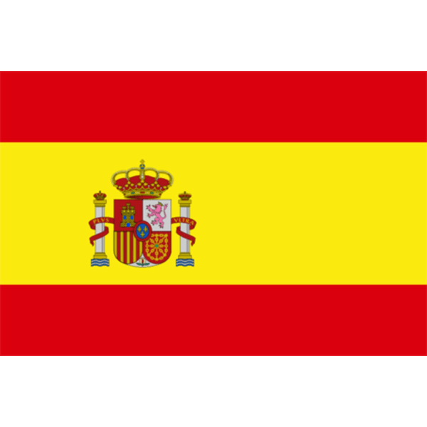 Flagga - Spanien Citron gul
