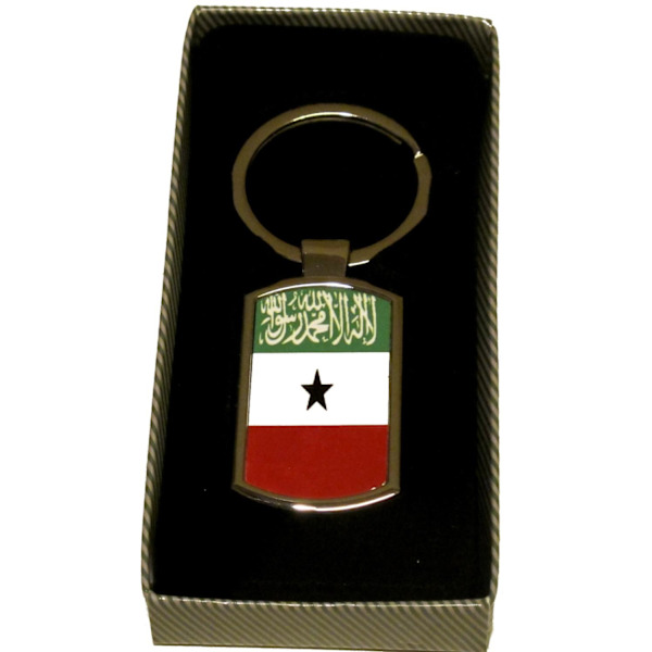 Somaliland flagg nøkkelring Silver