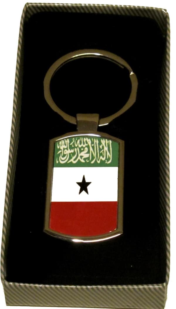 Somaliland flagga nyckelring Silver