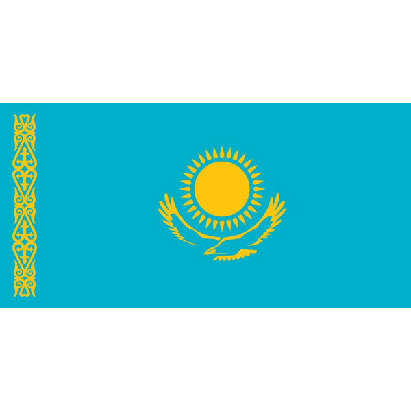 Kazakstan flagga Kazakstan 
