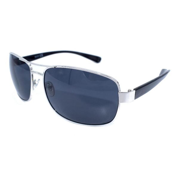 MAD Sølvfarvede solbriller - mørke linser Silver