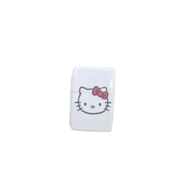 Bensin lighter - katt White