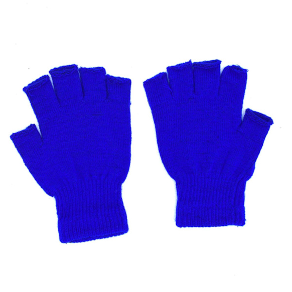 Fingerløse hansker one size - forskjellige farger Blue