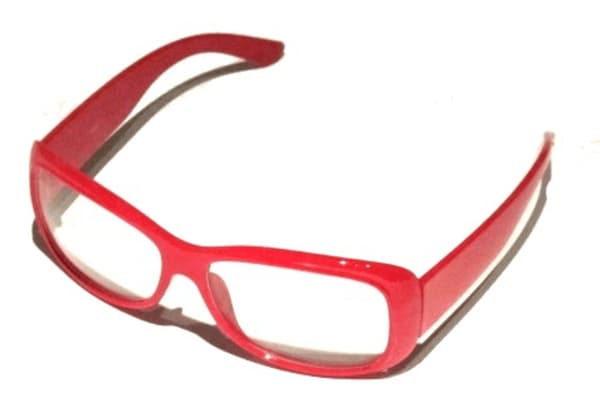 SUNGLASSES ØJNE RET - RØD Red