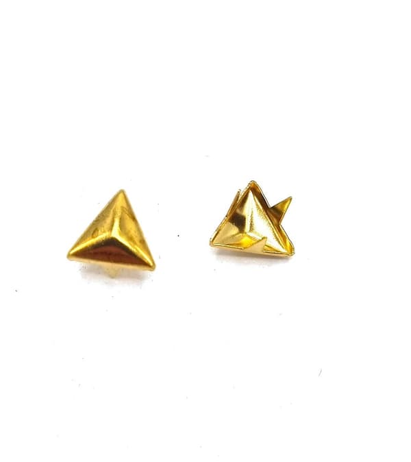 Løse nitter - Guldtrekant - 40 stk Gold