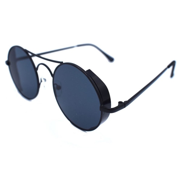 X-rage runde solbriller Svart Black