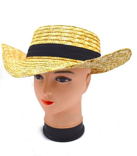 Solhatt med svart stropp Black