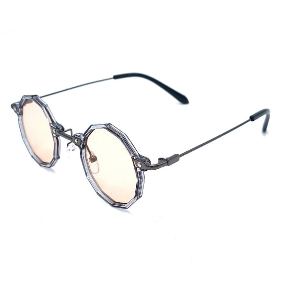Runde solbriller - gjennomsiktige innfatninger White