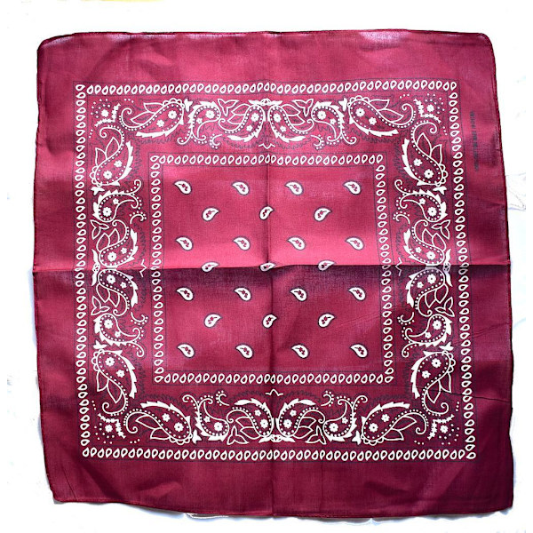 Paisley Bandana flertal färger Vin, röd