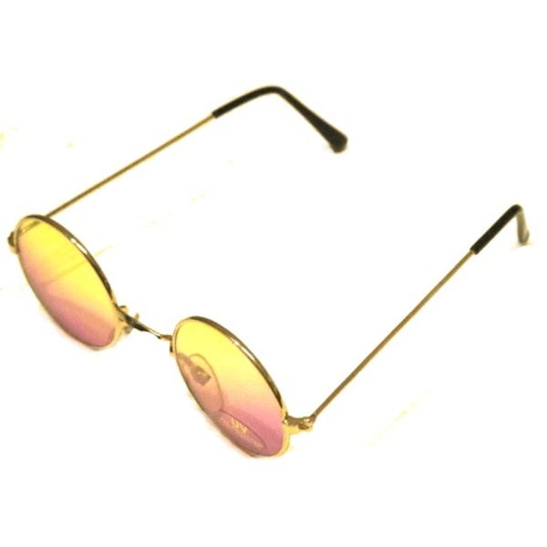 Runde solbriller - gul-lilla linser Yellow