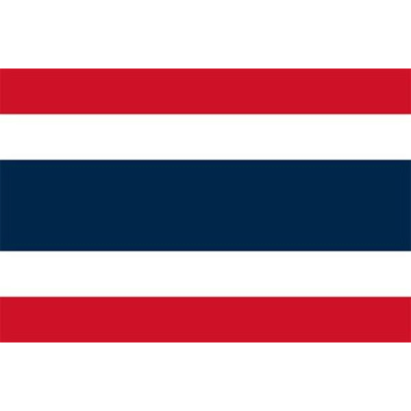 Thailands flagg White Thailand