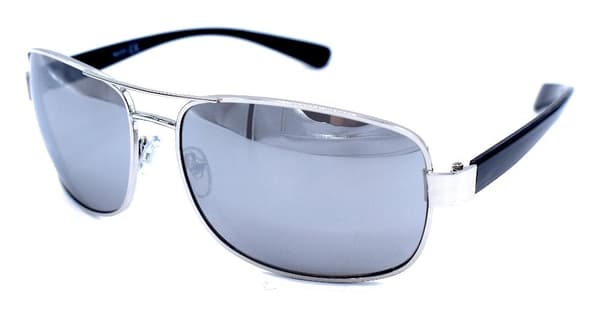 Sølvfargede solbriller - Speilglass Silver