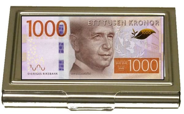 Kortholder TUSEN KRONOR Silver