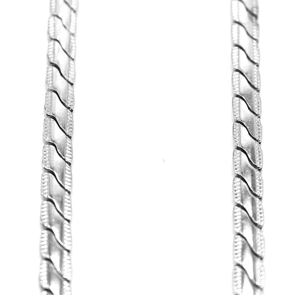 Silverfärgade kedjehalsband robust Silver