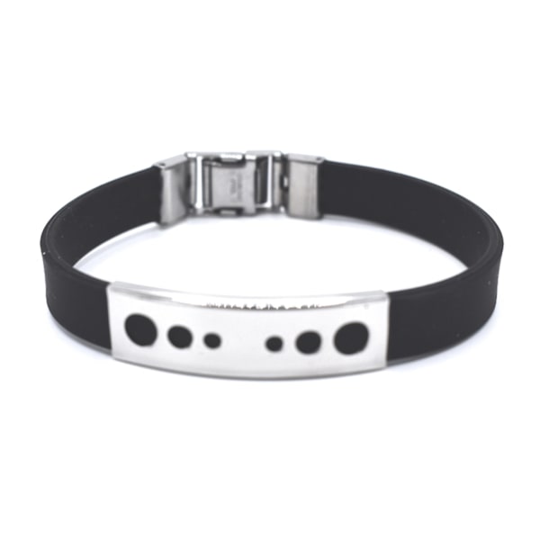 Circles sort armbånd Black