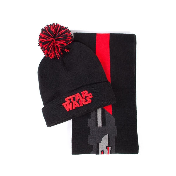 Star Wars - Darth Vader - hattu ja huivi (lahjasetti) Black