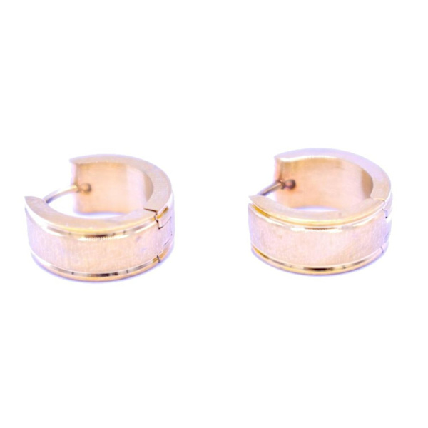 Guldfärgade ringörhängen Guld