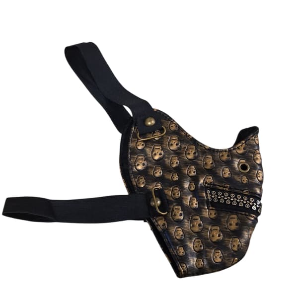 Steampunk-maske – justerbar med kraniedetaljer Bronze