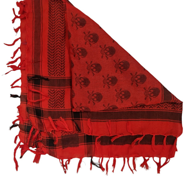 Palæstina Sjal keffiyeh Skulls Rød og sort Red Red and black