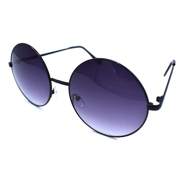 Enigma Black runde solbriller Black