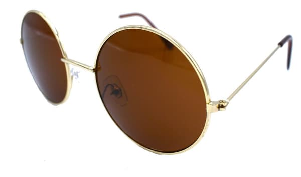 Infinity Round Solbriller - Gull/Brun Gold